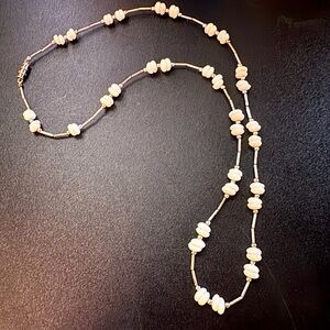 Vintage Liquid Silver and Acrylic Beads